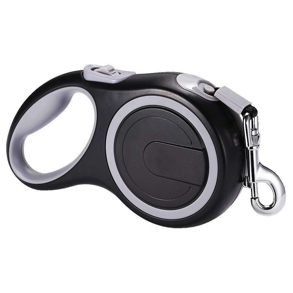 [Australia] - EC.TEAK Retractable Dog Leash, 26 Feet/16 Ft Dog Walking Leash for Small to Large Dogs up to 110lbs /44 lbs, One Button Break & Lock, Heavy Duty No Tangle Black 26FT 