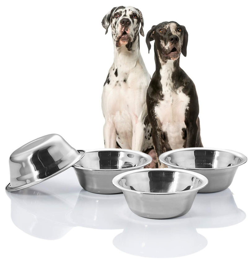 VENTION Stainless Steel Dog Bowls Set, Food Grade Metal Food Bowls for Dog, 1 1/2-8 1/2 Cups Replacement Dog Feeding Bowl for Raised Feeder, Ideal for Cat/Pet Water Bowl and Dish, Dishwasher Safe SET OF FOUR 1.5 Cup - PawsPlanet Australia