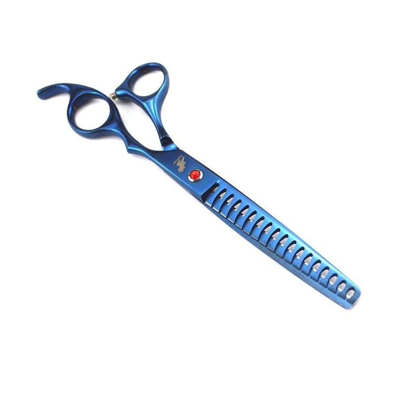 Freelander 7.0" Dog Chunker Shear Professional Pet Grooming Thinning Scissors for Dog Groomer Blue - PawsPlanet Australia