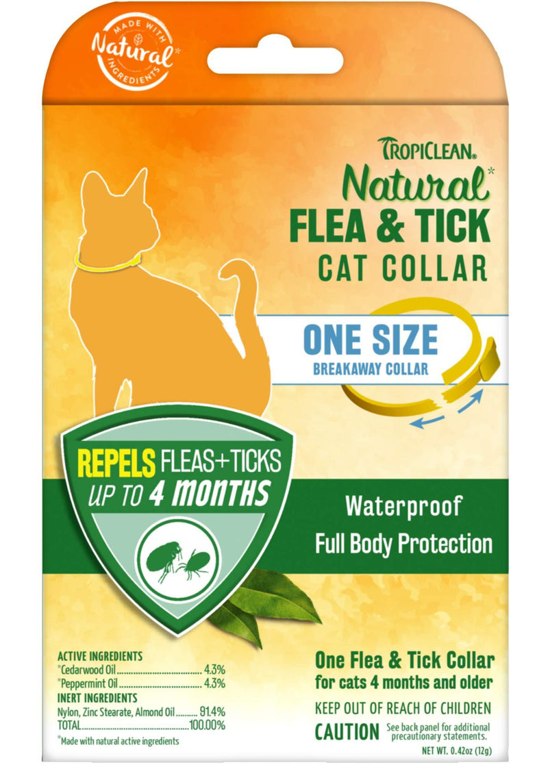 [Australia] - TropiClean Natural Flea & Tick Repellent Collars Cat 