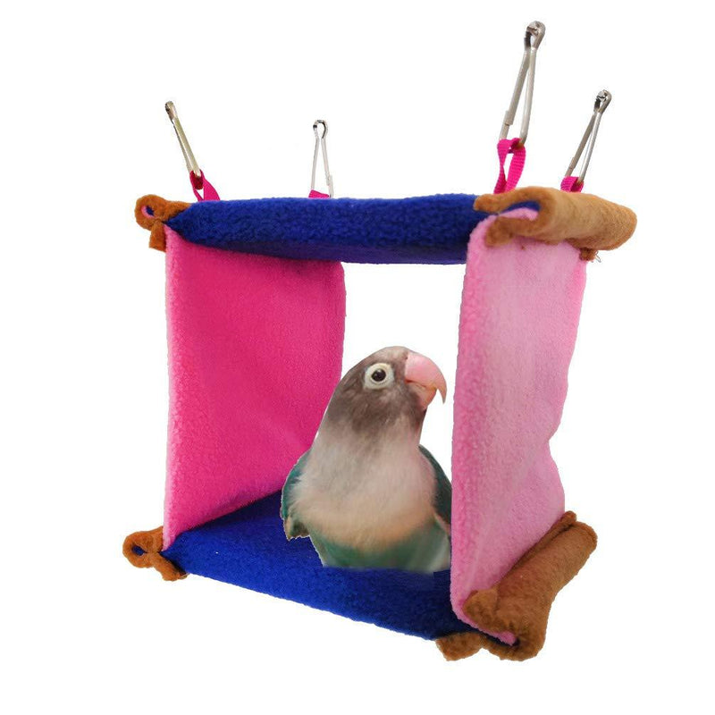 [Australia] - Keersi Bird Nest House Bed Hammock Toy for Parakeet Cockatiel Cockatoo Conure Lovebird African Grey Amazon Eclectus Parrot Cage Perch Stand Medium 