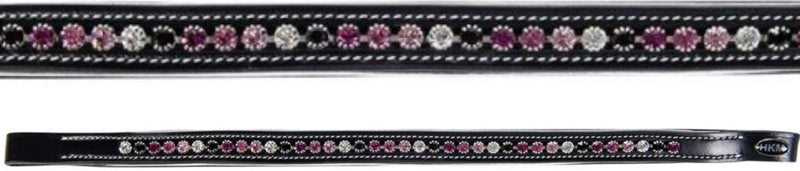 HKM Ava-9110 4057052322693 Headband Black/Black/Raspberry/Pink/White Pony - PawsPlanet Australia