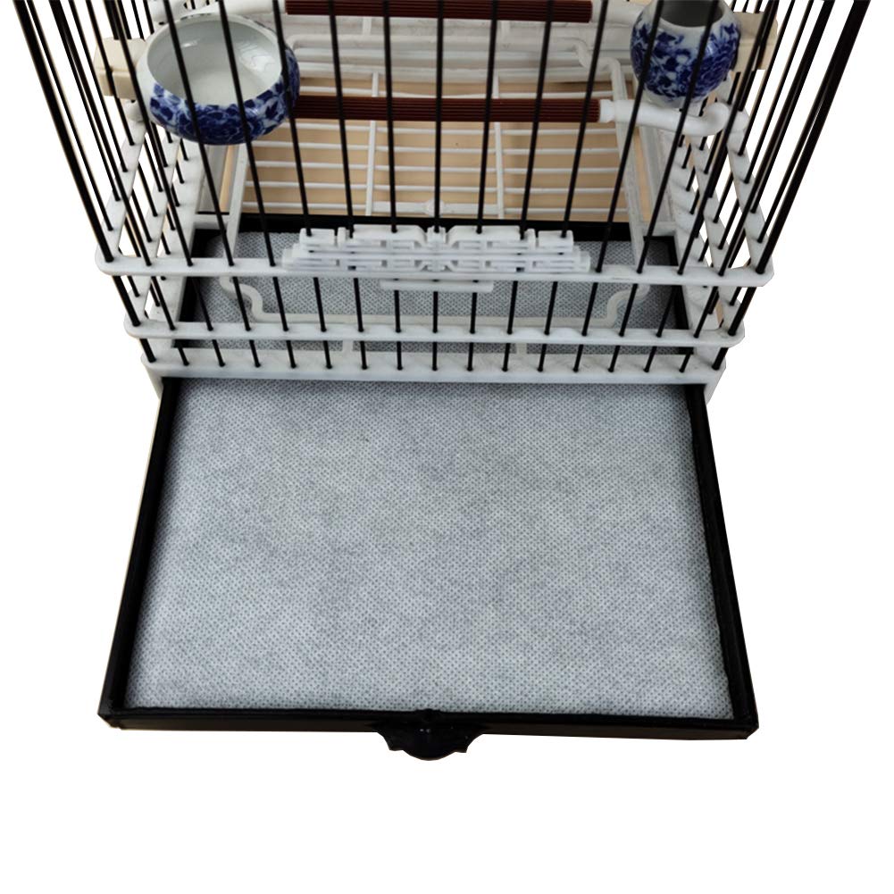 QBLEEV Bird Parrot Cage Liners Paper, Absorbent & Disposable Pet Animal Cages Cushion,Small Square Size, 7.87”x7.87” - PawsPlanet Australia
