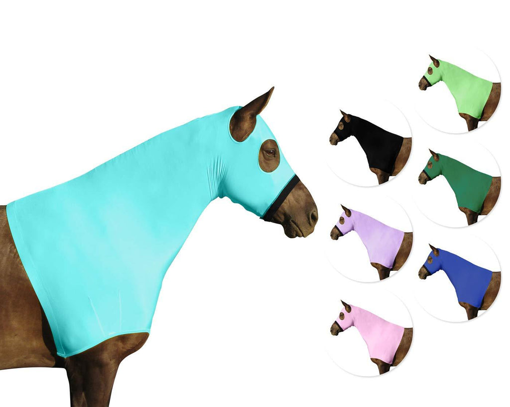 [Australia] - Derby Originals Comfort Stretch Lycra Sleazy Horse Hood - One Year Limited Manufacturer's Warranty Large (72-78") Caribbean Blue 