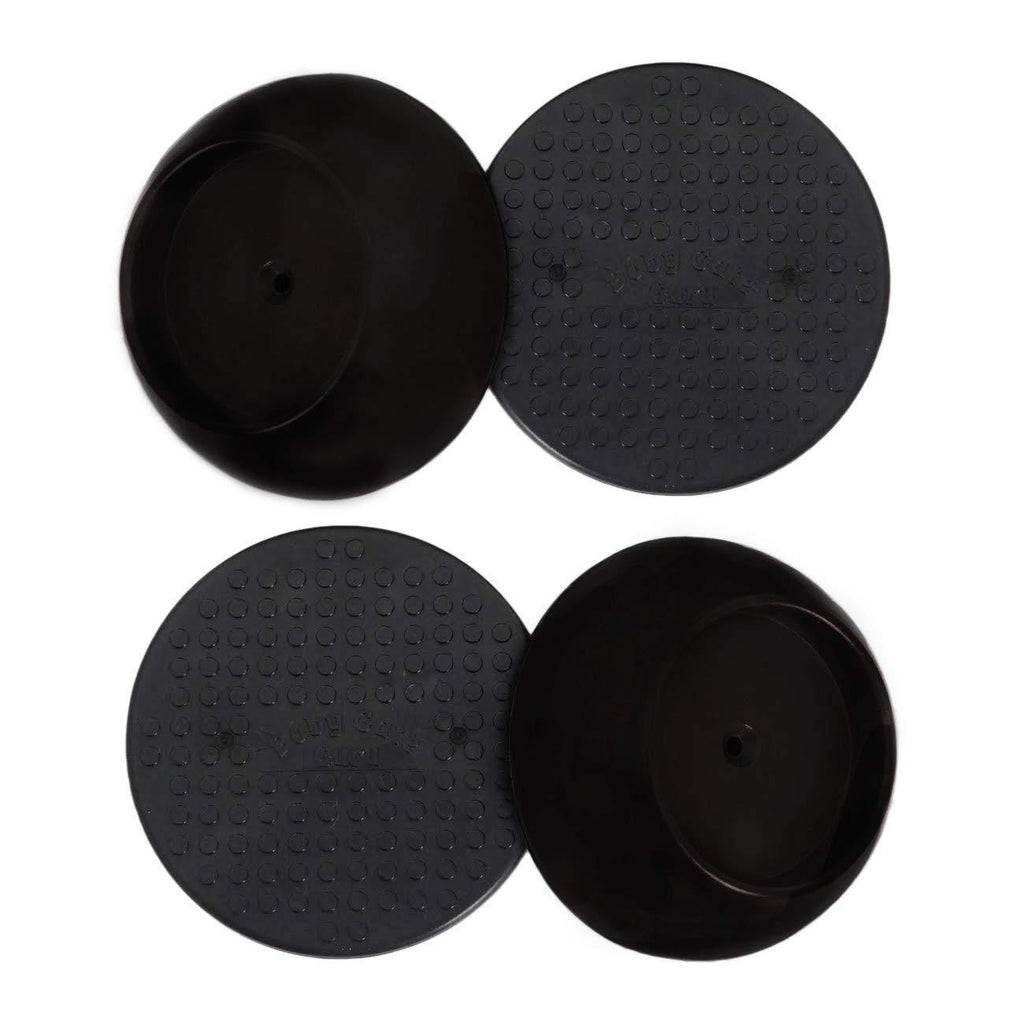 [Australia] - Baby Gate Guru Small Wall Protector 4 Pack - Black - Cup Pads to Guard Your Walls from Pressure Mounted Baby Gates, Pet Gates, Safety Gates, Shower Curtain Rods, and More (4 Pack, Black) 