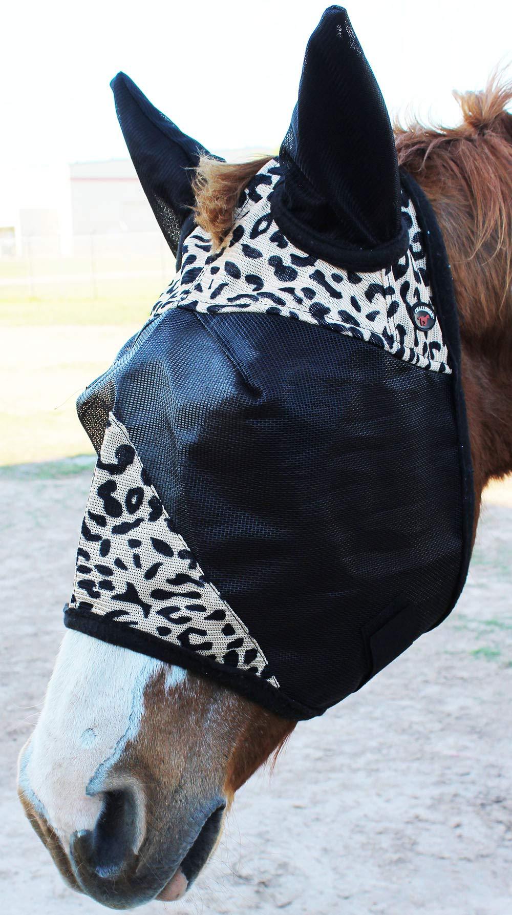 CHALLENGER Equine Horse Light Weight Mask Summer Spring Airflow Mesh 73216 - PawsPlanet Australia