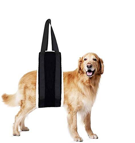 [Australia] - HNYG 7" x 51" Dog Lift Harness Sling for Rear Legs Helps Elderly Dogs with Reduced Mobility, Soft Lining Dog Sling, K9 Support Dog Harness for Arthritis ACL Rehabilitation Rehab, Fits Dogs 30-120 lbs 