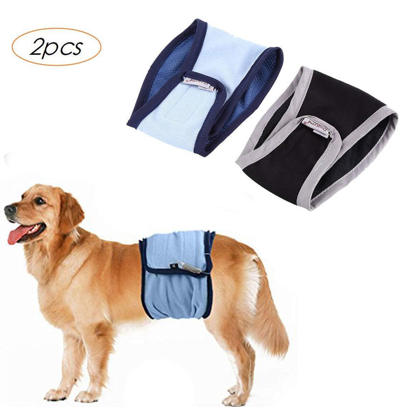 [Australia] - LEMON PET Male Dog Diapers Belly Band Wraps Nappies Binding Pants Comfortable Washable Physiological Sanitary Pants Nappy XS 