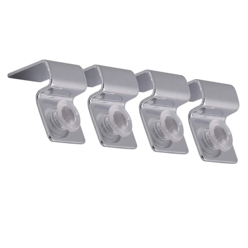 POPETPOP Aquarium Stands,Fish Tank Glass Cover Clip Support Holder,4PCs Stainless Steel Aquarium Glass Cover Lid Bracket - Non-Slip and Durable (10mm) - PawsPlanet Australia