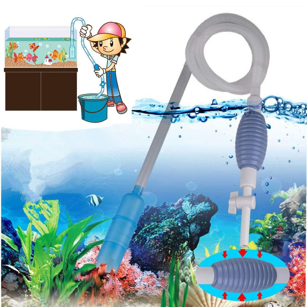 AIBAO Aquarium Fish Tank Siphon and Gravel Cleaner Water Changer - A Manual Siphon Pump to Drain Away Water in Minutes - PawsPlanet Australia