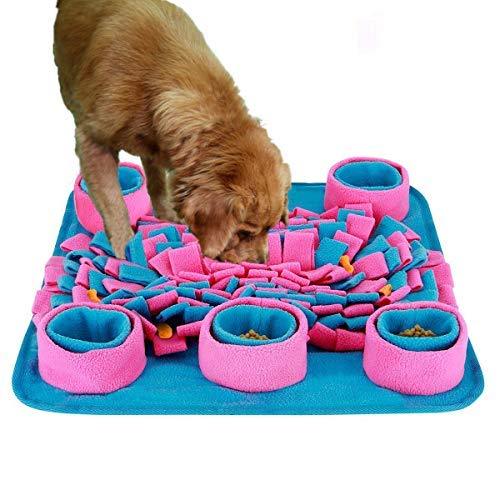 [Australia] - Pet Snuffle Mat,Dog Slow Feeding Mat,Dog Nosework Training Mat, Anti-Slip Pet Play Puppy Interactive Puzzle Toys for Training and Stress Release, Encourages Foraging Skills,Durable and Washable 