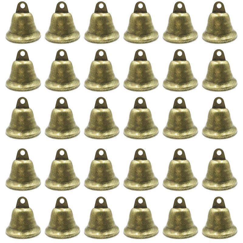 [Australia] - LOUHUA 30 Pieces Vintage Bronze Jingle Bells for Dog Doorbell & Potty Training, Housebreaking, Making wind chimes, Christmas bell (38mm/1.5inch) 