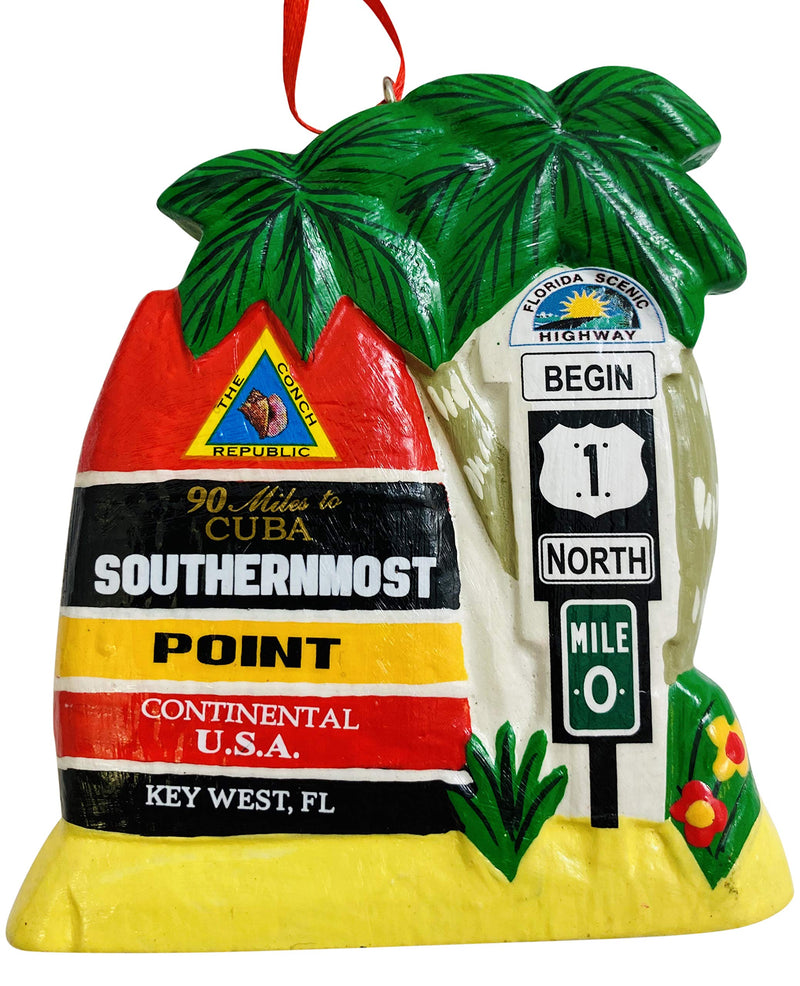 Key West Southernmost Point Ornament Christmas Tree Decoration, 3 1/2 inch - PawsPlanet Australia