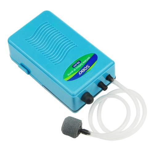 [Australia] - LILYS PET Portable Aquarium Fish Tank Oxygen Air Pump,Battery Backup Operated Fish Tank Air Pump 