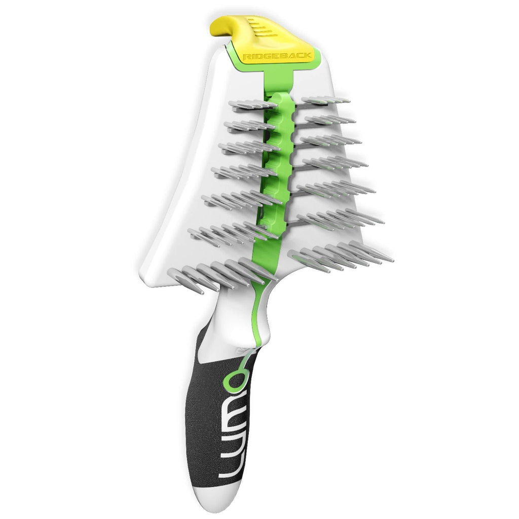 [Australia] - LUMO: All-in-one Self-Cleaning Pro Grooming Tool for Dogs and Cats - Gently Detangle Knots & Remove Loose Undercoat – Deshed 2X Faster Safely Without Blade & Naturally Sheen - Pets Love It LONG HAIR (e.g. Golden Retriever, Husky) 