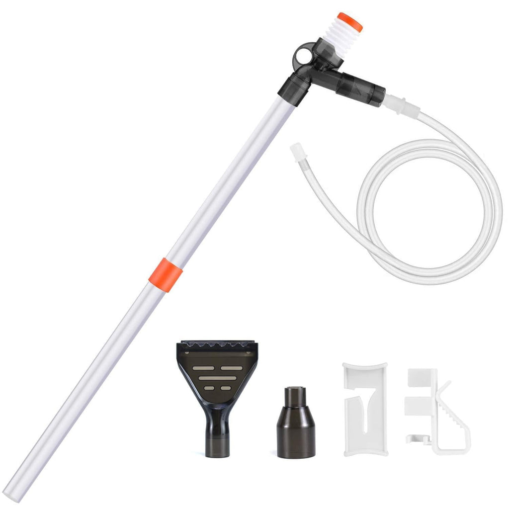 [Australia] - KASAN Gravel Cleaner Pump Aquarium Long Nozzle Cleaning Kit Tool, Aquarium Siphon for Cleaning Sand. with a Pneumatic Button Adjustment Control, it is a Vacuum Cleaner for Aquarium 