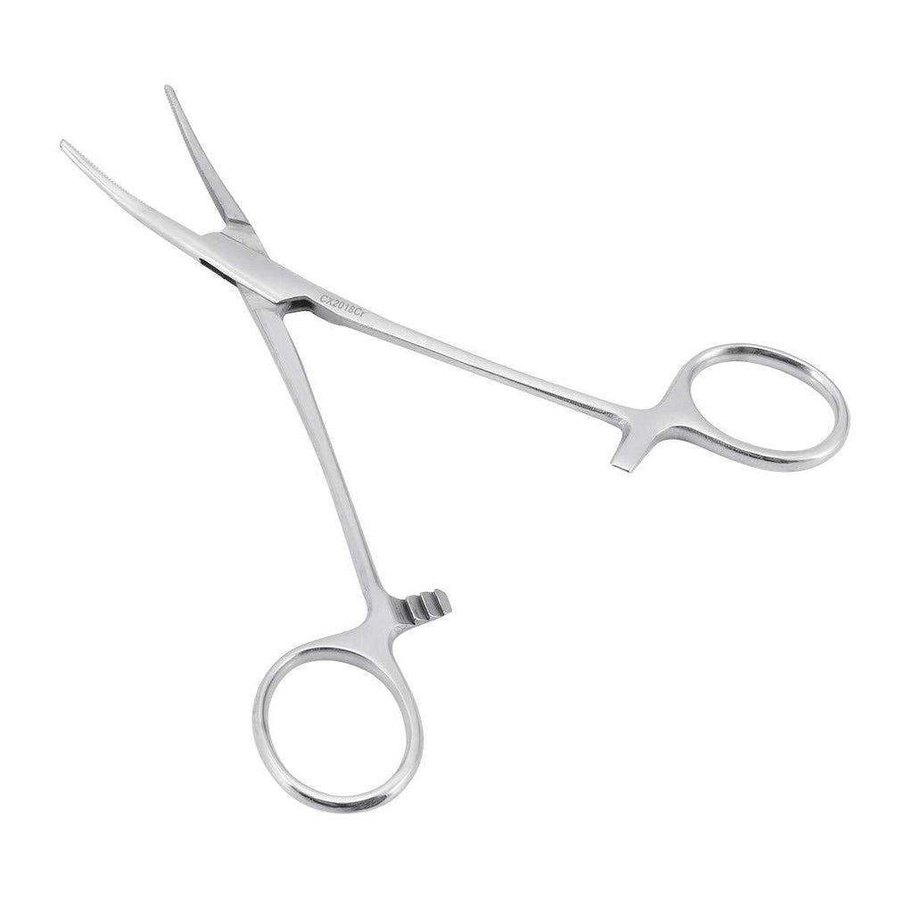 WYSUMMER Forceps, Stainless Steel Dog Cat Pet Scissors Ear Hair Clamp Fishing Scissors Tools (18CM bent) 18CM bent - PawsPlanet Australia