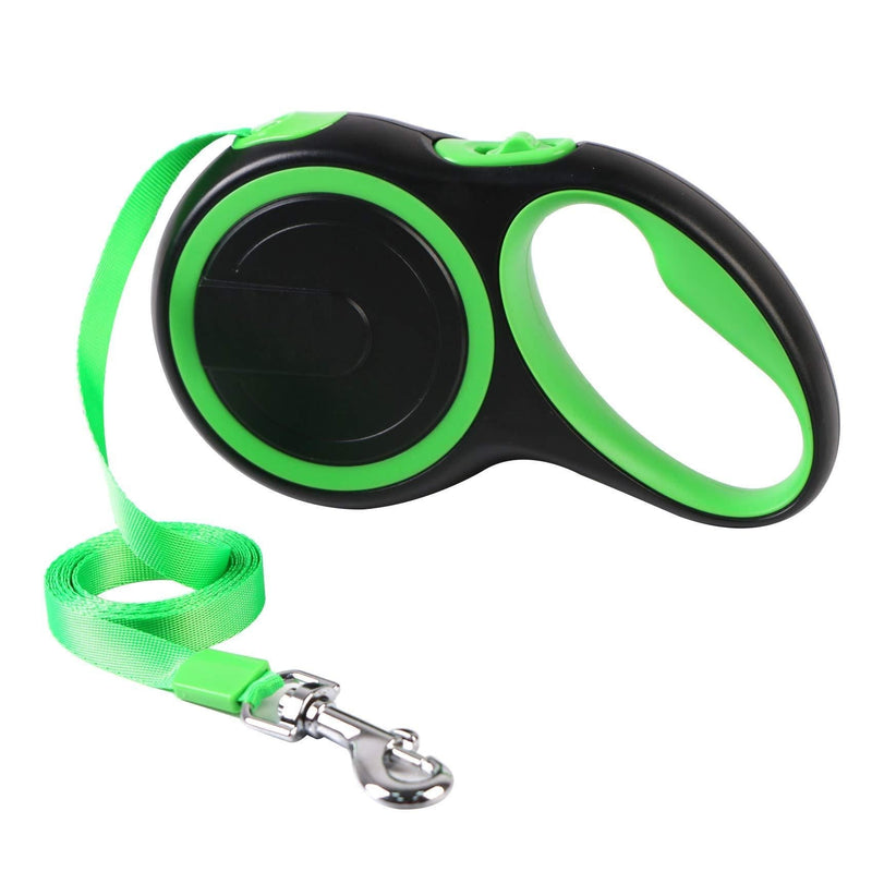 [Australia] - SENYEPETS Retractable Dog Leash for Medium Large Dogs Pitbulls Bulldog Automatic Extending Big Dog Leash Durable Pet Walking Lead 16Ft 02Green 