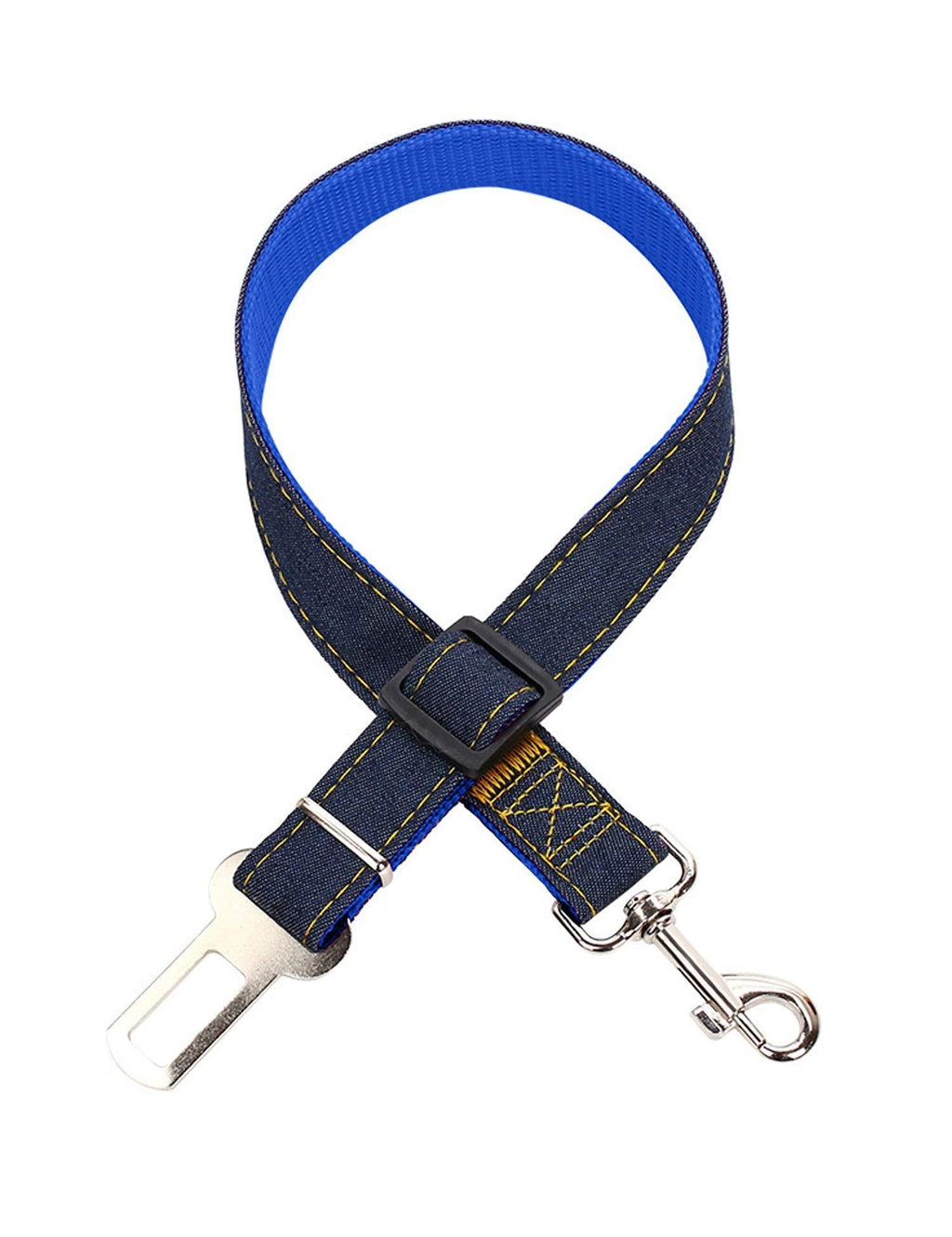 [Australia] - Adjustable Universal Pet Dog Cat Car Seat Belt,Dog Safety Tether,Car Sefety Belt for Dog, Cat, Pet Car Seat Belt Lead Clip Blue 