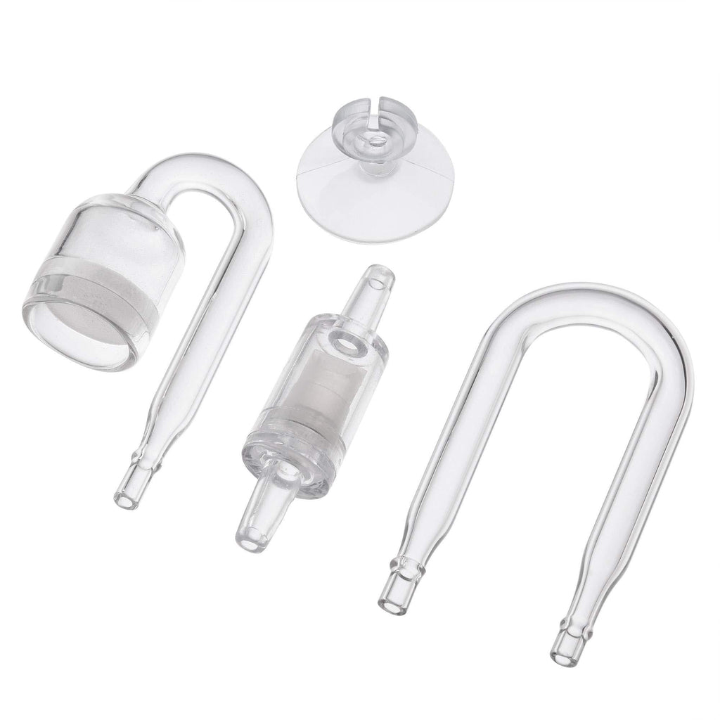 [Australia] - Bluecell Aquarium CO2 Regulator U Shape Aquarium CO2 Diffuser Check Glass Tube Suction Cup 