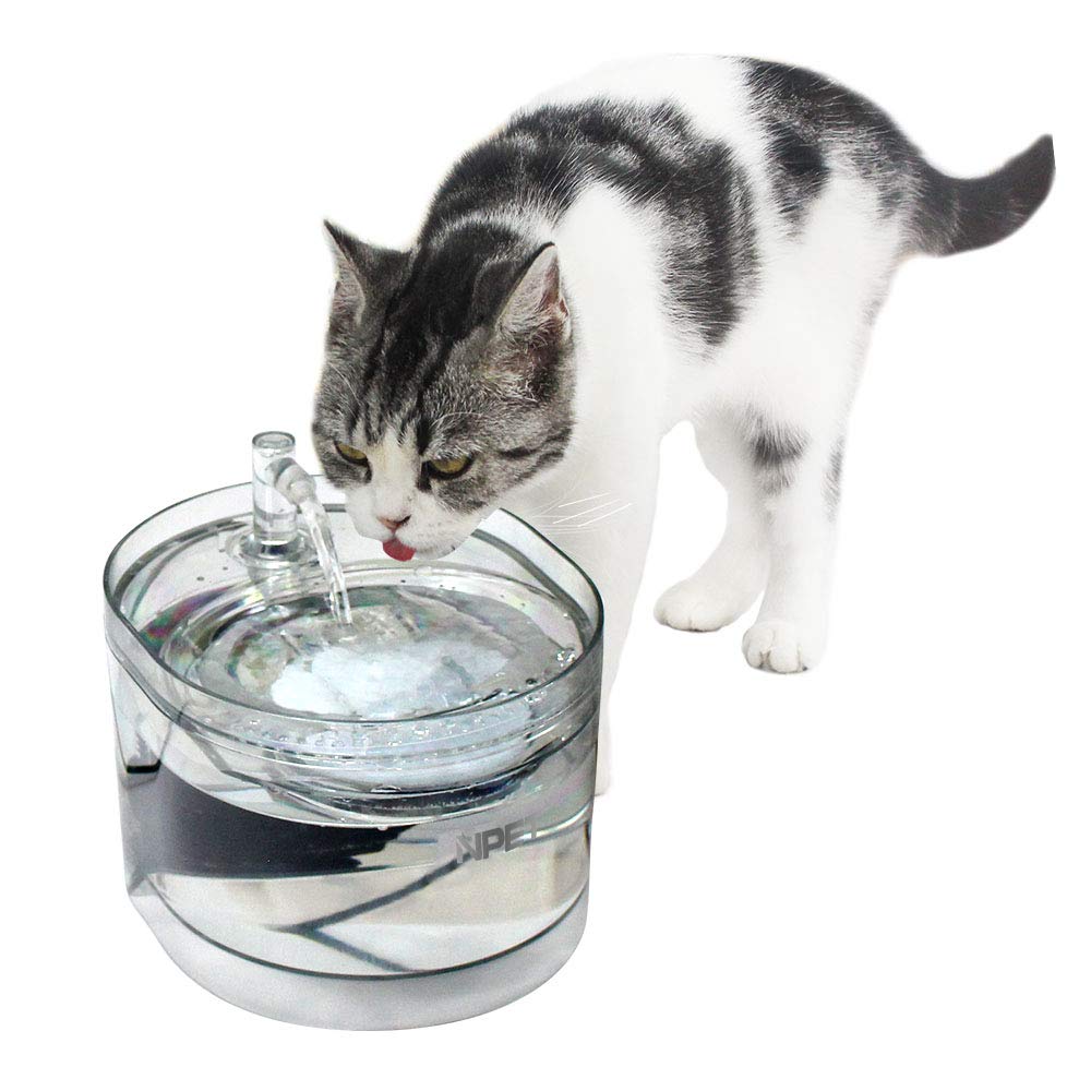 [Australia] - NPET Cat Dog Water Fountain Automatic Filtered Water for Pet Healthy Drinking Fountain 1.6/2.6 L Water Capacity Super Quiet Pet Fountain Wf030 