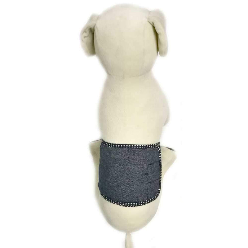 [Australia] - BUTTER-DOGWEAR Cotton 50% and Polyester 50% Pet Manner Belt Dog Cat Puppy, Solid Pattern Regular Fit MD203 Danim XL 