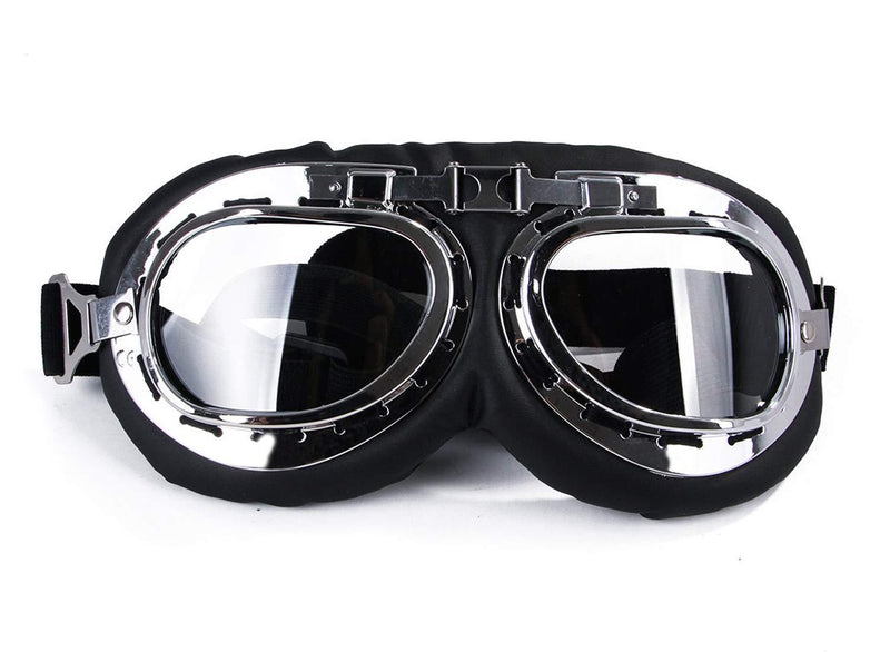 GabeFish Fashion Cool Aviator Polarized Dog Sunglasses Pets Stylish Motorcycle Swimming Goggle 1 PC Clear - PawsPlanet Australia