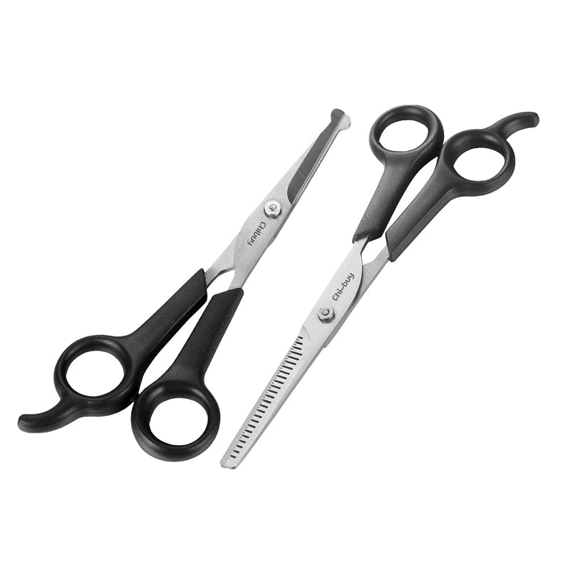 Professional Pets Grooming Scissors Set Stainless Steel Dog Eye scissors Thinning Shears for Dogs and Cats, Home pet grooming Tool kit 1.6371 Eye Scissors + 6373 Thinning Scissors - PawsPlanet Australia