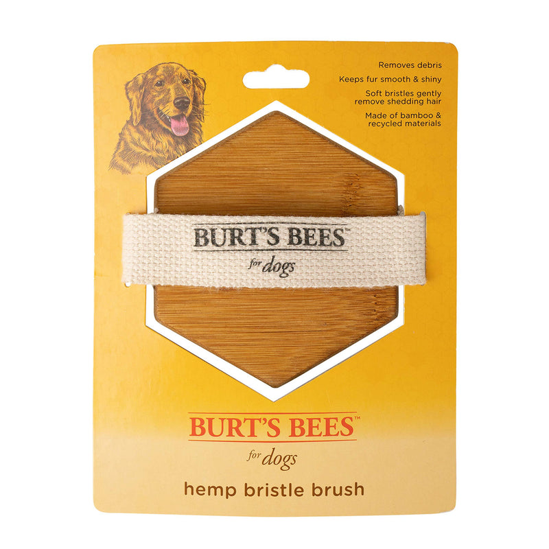 Burt's Bees for Dogs Bamboo Dog Brush - Dog Brush Made from Bamboo & Recycled Material - Eliminates Knots, Tangles, and Mats in Dog Fur One Size Palm Bristle Brush - PawsPlanet Australia