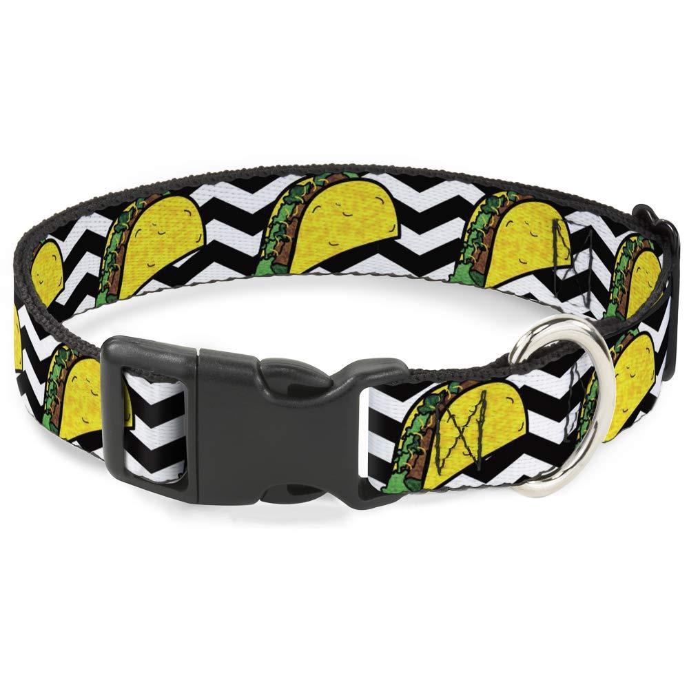 [Australia] - Cat Collar Breakaway Taco Chevron Black White 8 to 12 Inches 0.5 Inch Wide 