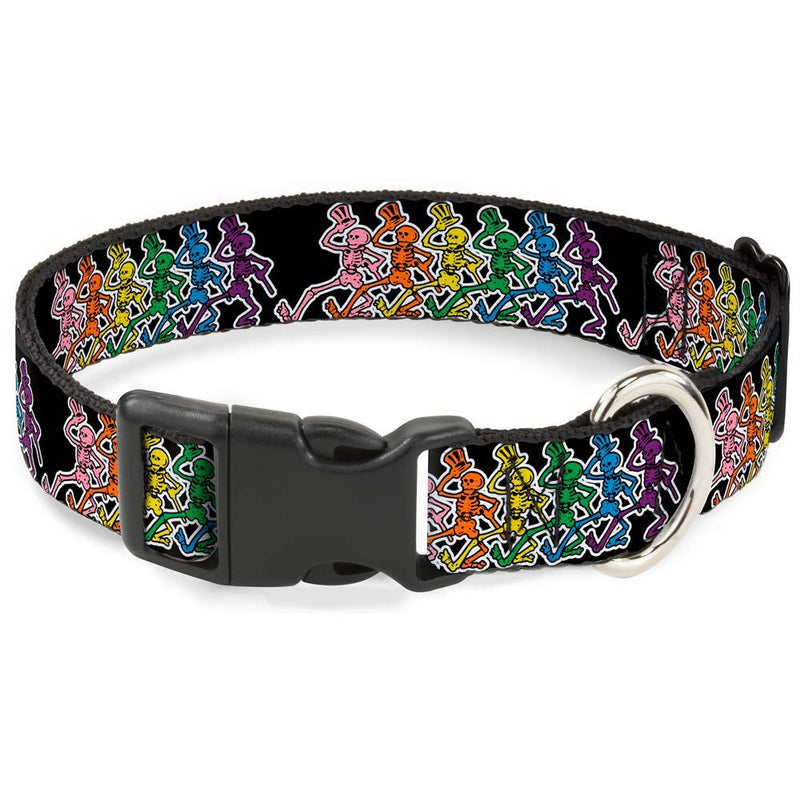 [Australia] - Cat Collar Breakaway Dancing Skeletons Black Multi Color 8 to 12 Inches 0.5 Inch Wide 