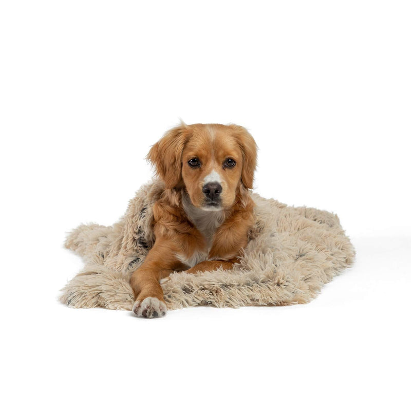 [Australia] - Best Friends by Sheri Luxury Shag Dog & Cat Throw Blanket 30x40, Taupe, Matching Donut Shag Cuddler Bed, Multi-Use, Mat, Sofa Cover, Warming 