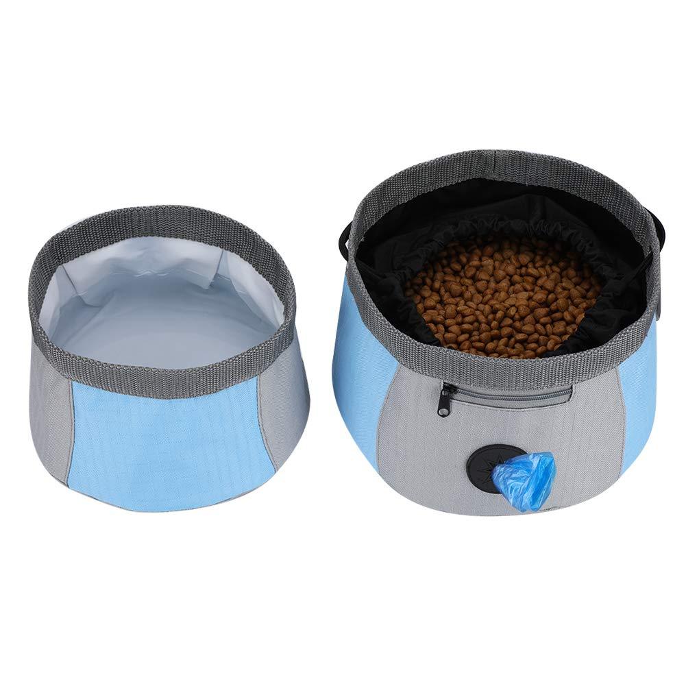 [Australia] - YOUTHINK Collapsible Dog Travel Bowl, 2 Pack Portable Dog Travel Water and Food Bowls for Medium & Large Dogs Cats, Foldable Pet Feeding Watering Dish for Walk Park Travel 