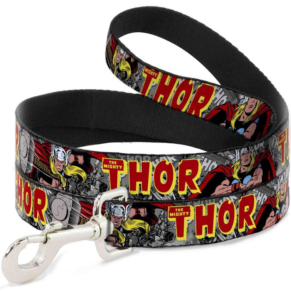 [Australia] - Buckle-Down Dog Leash The Mighty Thor Action Poses 4 Feet Long 1.0 Inch Wide 6 Feet Long - 1" Wide 