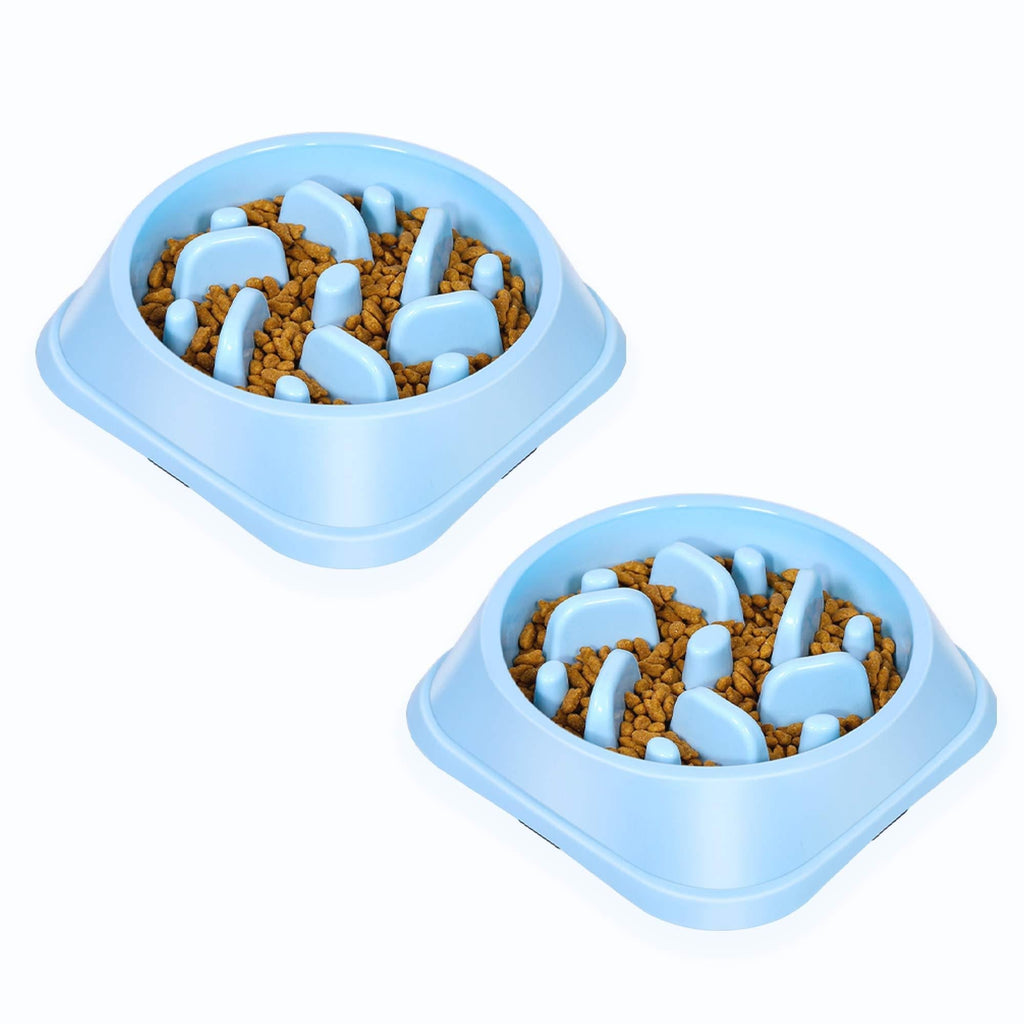 UPSKY Slow Feeder 2 Pack Dog Bowls Non Slip Puzzle Bowl Interactive Bloat Stop Dog Bowl Anti-Choking Dog Bowl - PawsPlanet Australia