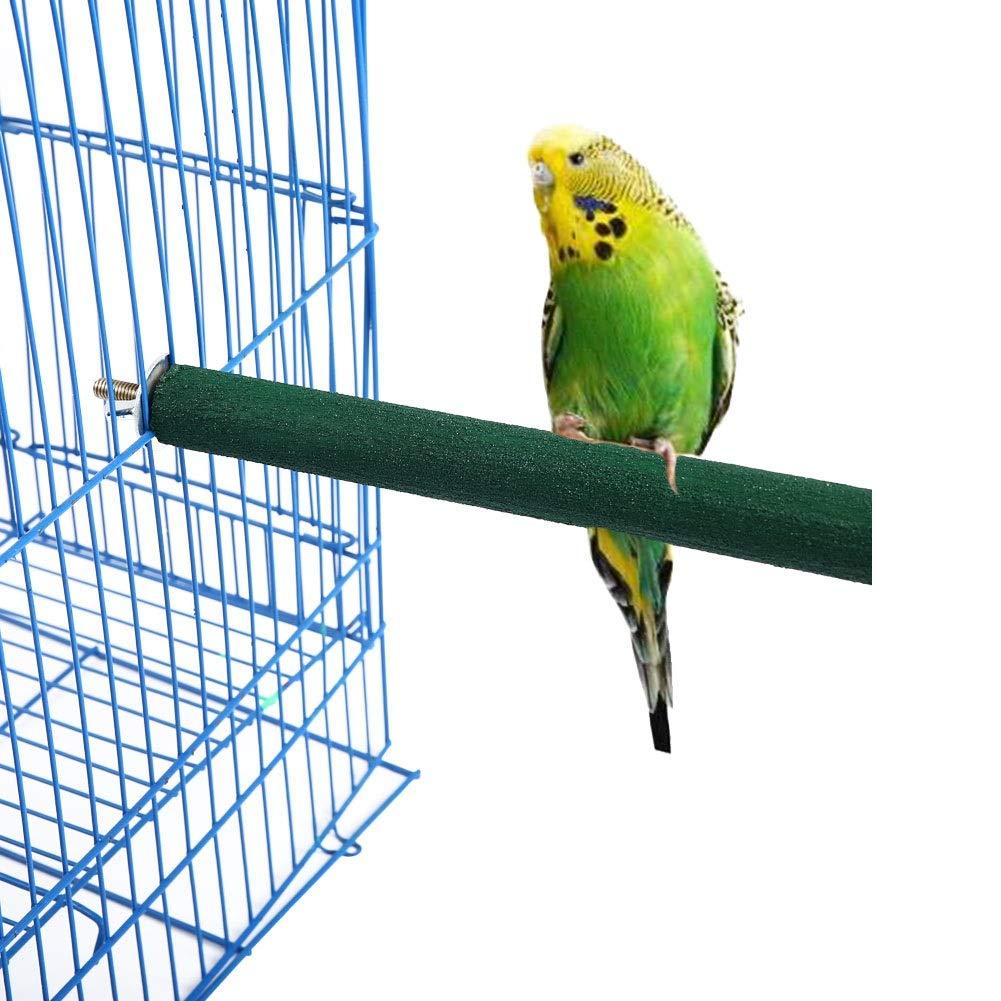 [Australia] - QBLEEV Bird Sanded Perch, Parrot Rough Surface Stand, Bird Cage Wood Play Stands Perches, Grinding Trim Tool Platform Playset for Cockatiels Conures Cockatoo Parakeets Budgies Finch Macaw African Grey 