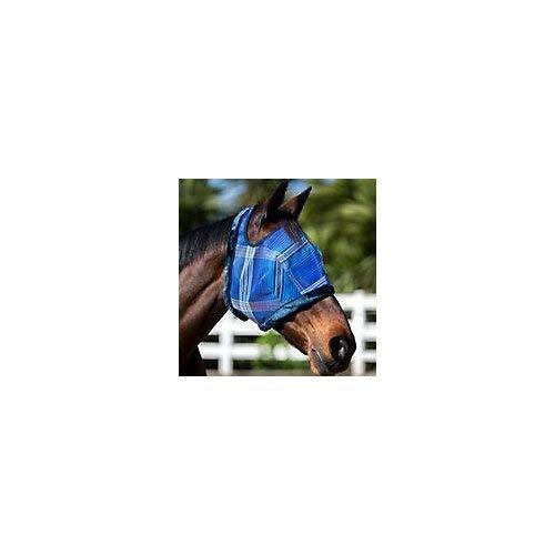Kensington Fly Mask Fleece Trim for Horses - Protects Face, Eyes from Flies, UV Rays While Allowing Full Visibility - Breathable Non Heat Transferring, Perfect Year Round, (XXL, Kentucky Blue) - PawsPlanet Australia