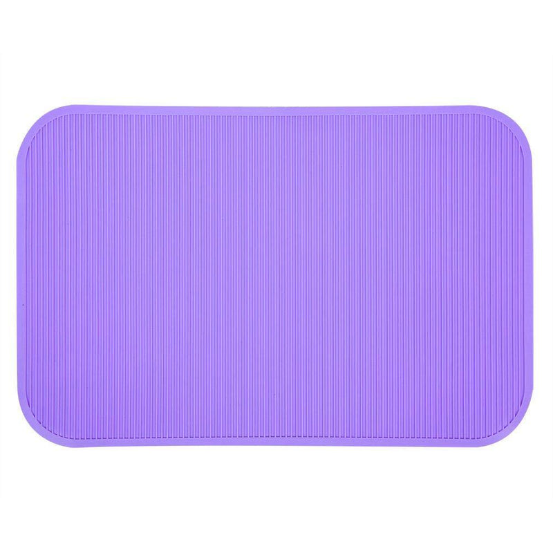 [Australia] - Pssopp Pet Grooming Mat Cat Dog Non-Slip Rubber Bathing Training Mat Pet Grooming Table Slip Resistant Rubber Mat(Purple) 