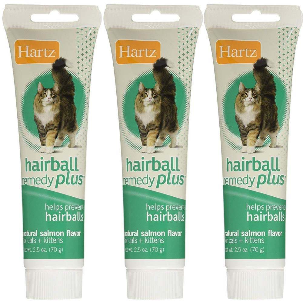 Hartz Hairball Remedy Plus Salmon Flavored Paste for Cats and Kittens (Pack of 3) (Salmon, 3) - PawsPlanet Australia