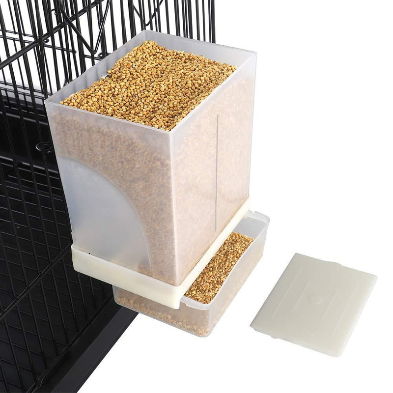 [Australia] - FinYii No-Mess Automatic Bird Feeder - Parrot Feeder Cage Accessories Supplies for Parakeet Canary Cockatiel Finch 