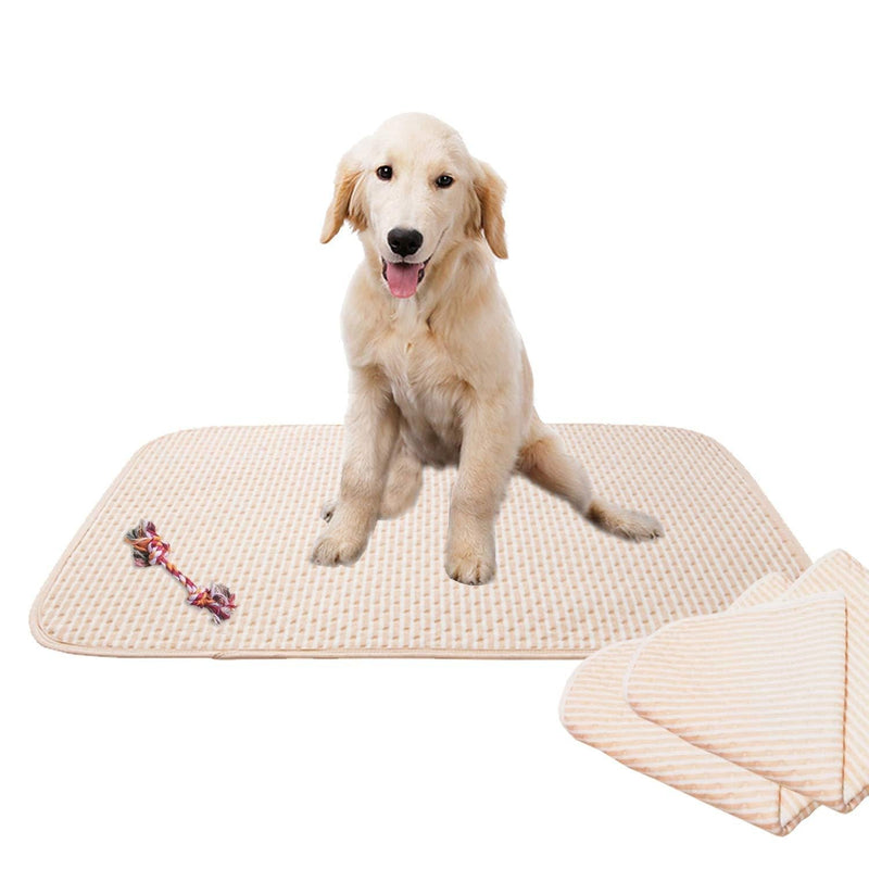 [Australia] - ZTWEY 2 Pack Washable, Reusable, Pet Training and Puppy Pads, 20x28 Pet Pee Pads 100% Soft Cotton Protection, Waterproof, Leak-Proof and Super Absorbent. 1 Free Dog Rope Toys, Dog Travel 20x28" 