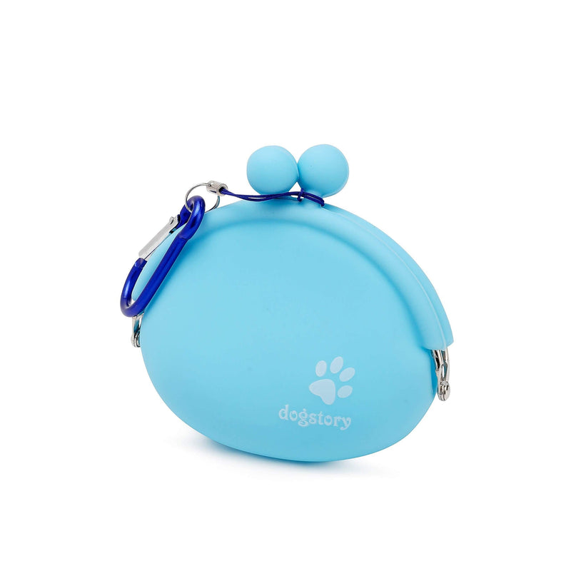 [Australia] - YanHao Dog Treat Bag Fashion Portable Multi-Purpose Small Treat Pouch Pet Treat Bag for Dog Training Sports Blue 