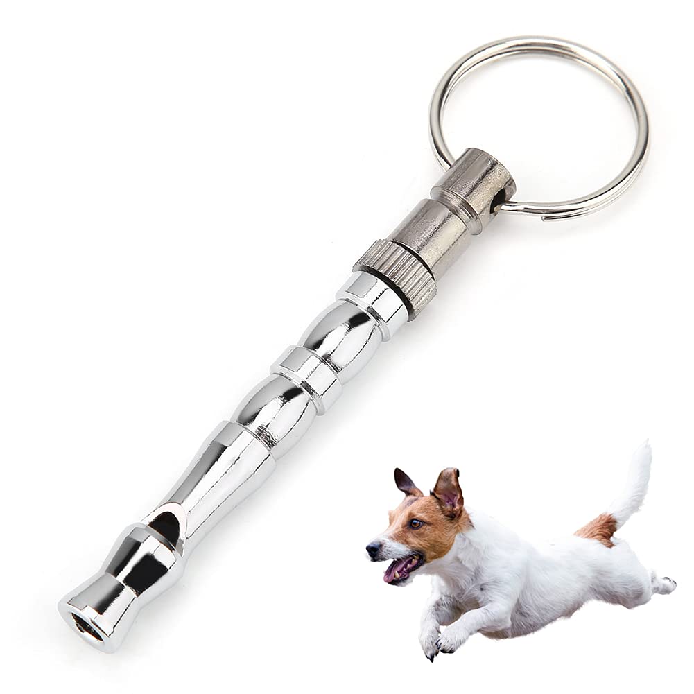 Portable Dog Training Whistle Metal Pigeon Training Whistle Dog Training Tool Pet Behavior Trainer with Keyring for Obedience and Recall - PawsPlanet Australia