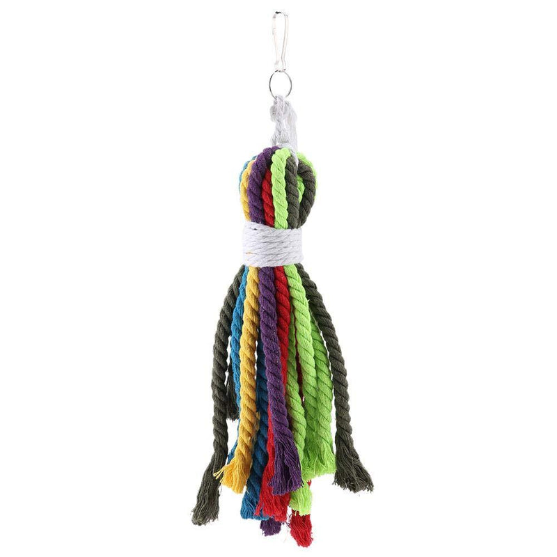 [Australia] - HEEPDD Parrot Chew Toys, Pet Birds Rope Weave Toy Colorful Safe Cotton Rope Chewing Biting Toy Perfect Cage Toy for African Grey Macaw Budgie Parakeet Cockatiel Cockatoo Lovebird 