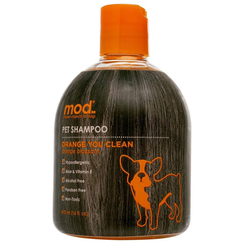 [Australia] - MOD Pet Shampoo - for Dogs & Cats - Hypoallergenic w/Aloe & Vitamin E - Conditions & Deodorizes - Provides Relief from Itchy Dry Skin & Nourishes Coat Orange Blossom 16 oz 