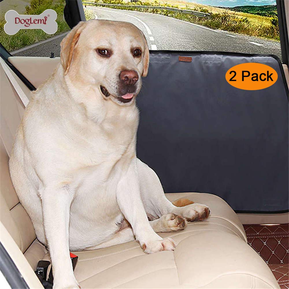 [Australia] - DogLemi 2 Pcs Car Door Protector for Dogs, Anti-Scratch Dog Car Door Cover, Waterproof Oxford Vehicle Door Guards for Cars SUV Pet Travel Gray (1 for Each Side) 