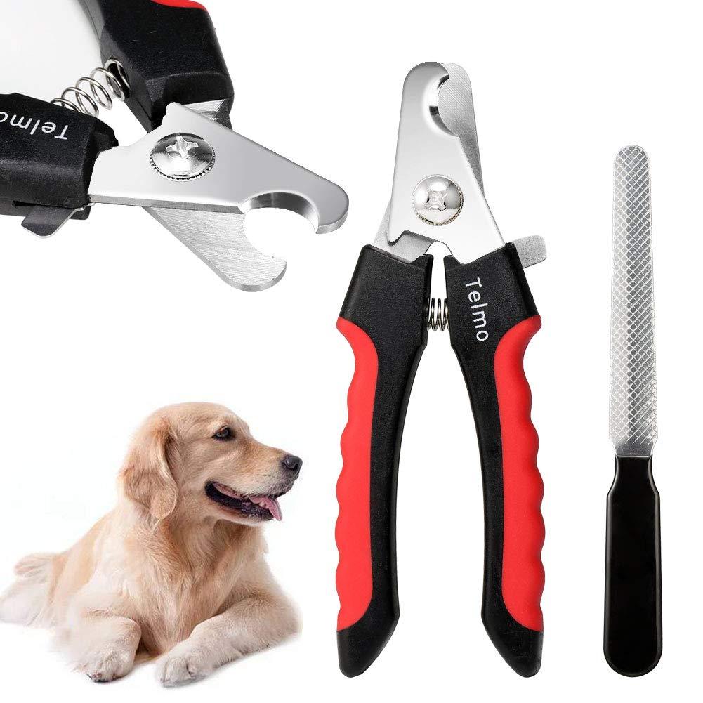 [Australia] - TeImo Professional Dog Nail Clippers and Trimmer with Safety Guard on Razor Sharp Blades and Nail File 