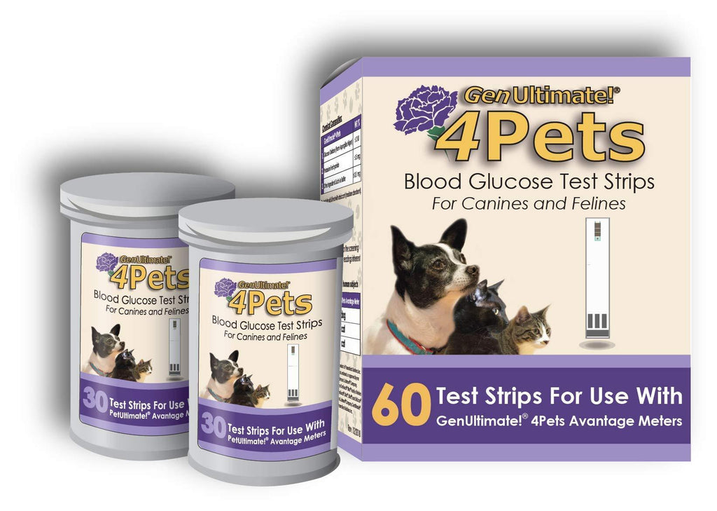 [Australia] - GenUltimate!4Pets Test Strips 60ct 