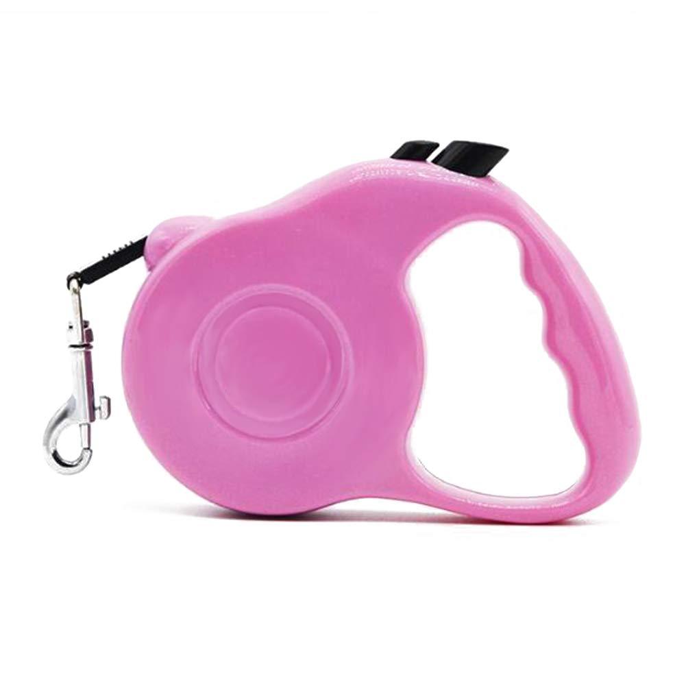 [Australia] - 7 Angry Ants Heavy Duty Retractable Dog Leash Dog Walking Leash for Small Medium Dogs Tangle Free (Pink) Pink 
