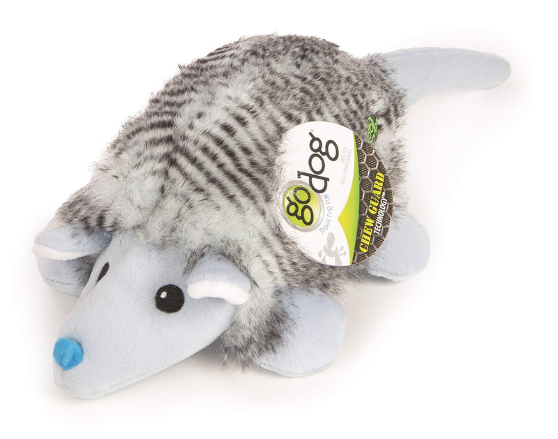 [Australia] - goDog Fairy Armadillo with Chew Guard Technology Durable Plush Dog Toys with Squeakers Blue 